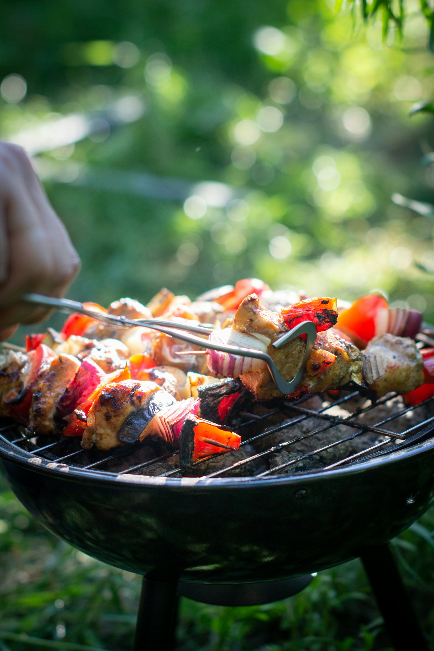 sekuwa on the grill